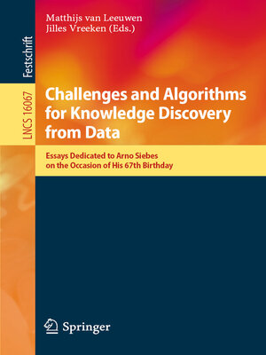 cover image of Challenges and Algorithms for Knowledge Discovery from Data